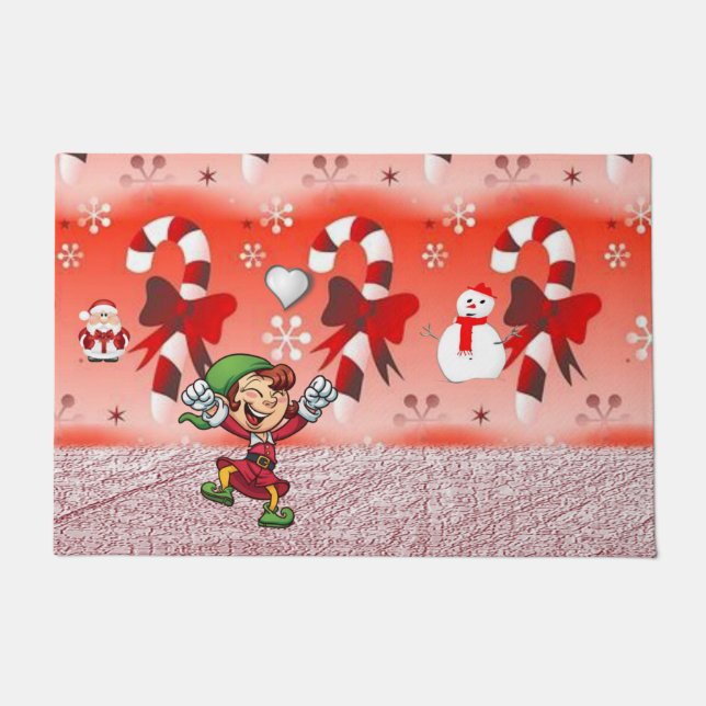 Weihnachtsmatte, Elf Fußmatte (Vorderseite)