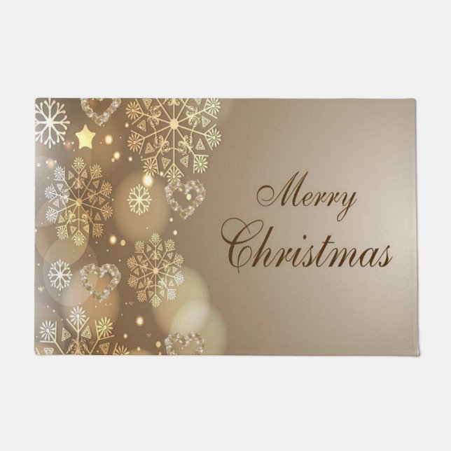 Weihnachtsmatte, frohe Weihnachten Fußmatte (Vorderseite)