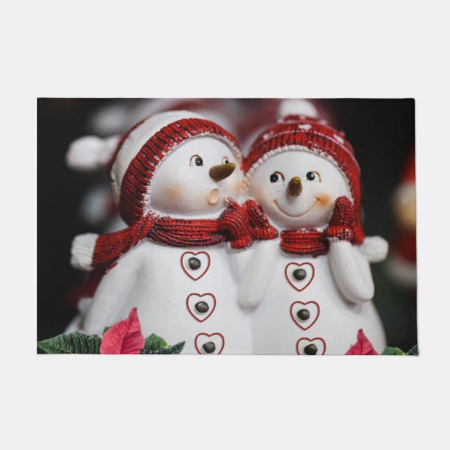 Weihnachtsmatte, Schneemann Fußmatte (Vorderseite)