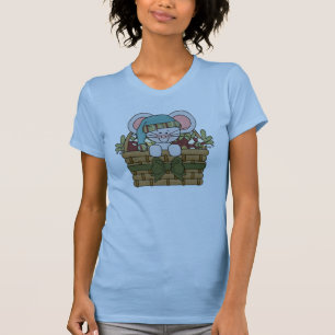 Weihnachtsmaus im Korb T-Shirt