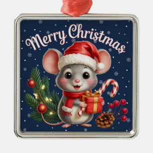 Weihnachtsmaus-Ornament Ornament Aus Metall