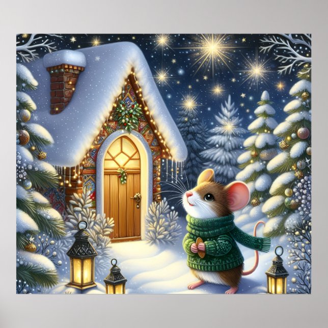 Weihnachtsmaus Poster (Vorne)
