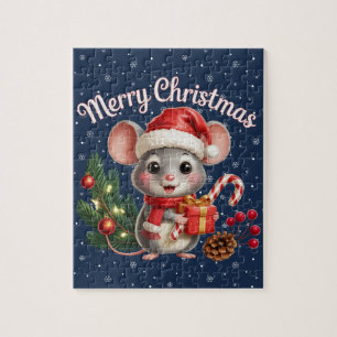 Weihnachtsmaus-Puzzle