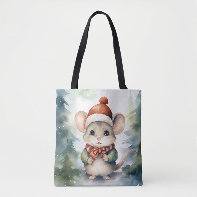 Weihnachtsmaus Tasche (Vorderseite)