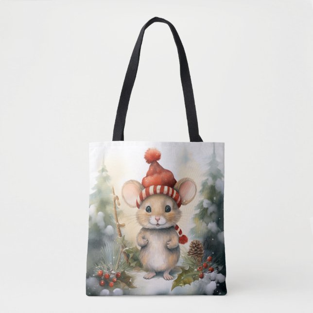 Weihnachtsmaus Tasche (Vorderseite)
