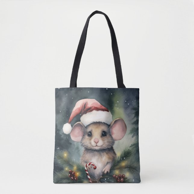 Weihnachtsmaus Tasche (Vorderseite)