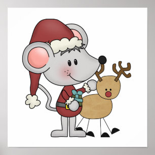 Weihnachtsmaus und poster