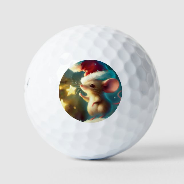 Weihnachtsmäuse (1) golfball (Vorderseite)