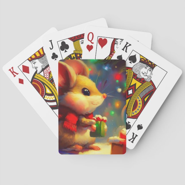 Weihnachtsmäuse (2) spielkarten (Rückseite)