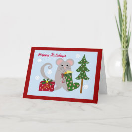 Weihnachtsmäuse Feiertagskarte