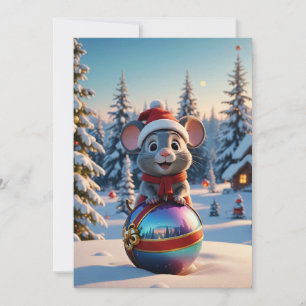 Weihnachtsmäuse-Grußkarte