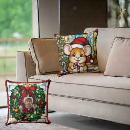 Weihnachtsmäuse Imitate aus festem Glas Kissen