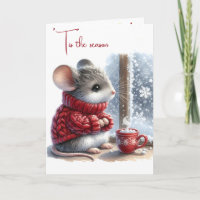 Weihnachtsmäuse mit heißem Kakao