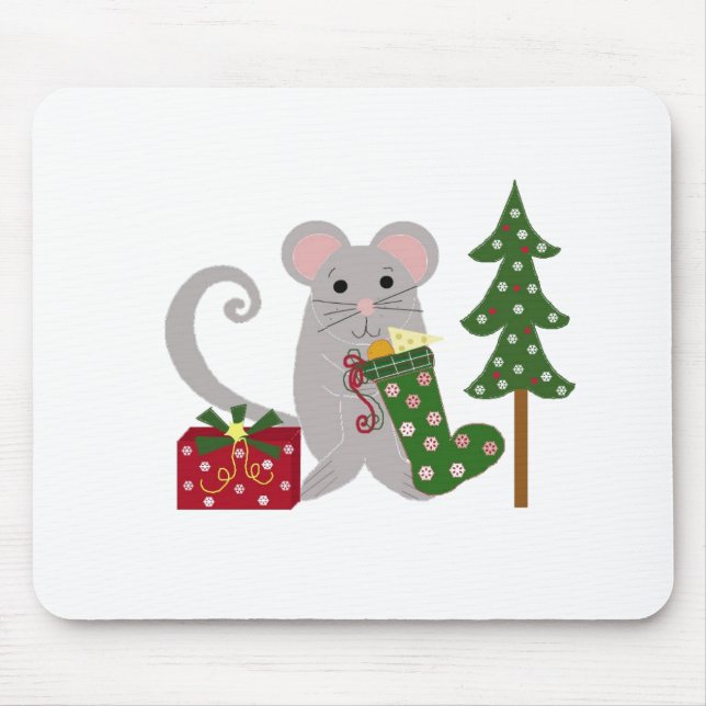 Weihnachtsmäuse Mousepad (Vorne)