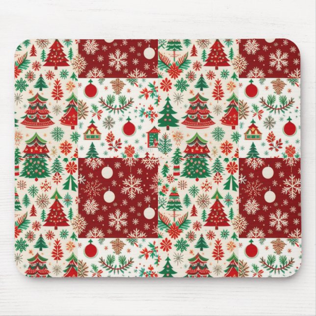 Weihnachtsmäuse Mousepad (Vorne)