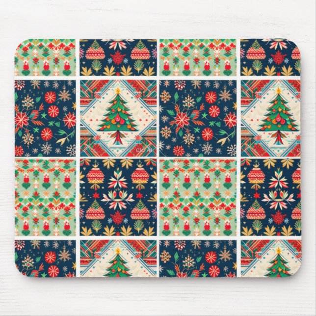 Weihnachtsmäuse Mousepad (Vorne)