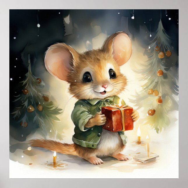 Weihnachtsmäuse-Poster Poster (Vorne)