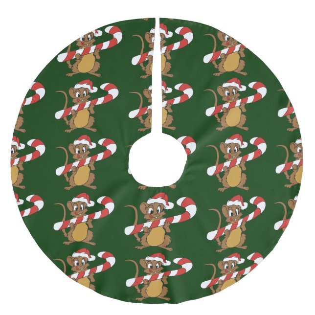 Weihnachtsmäuse Weihnachtsbaumrock Polyester Weihnachtsbaumdecke (Vorderseite)