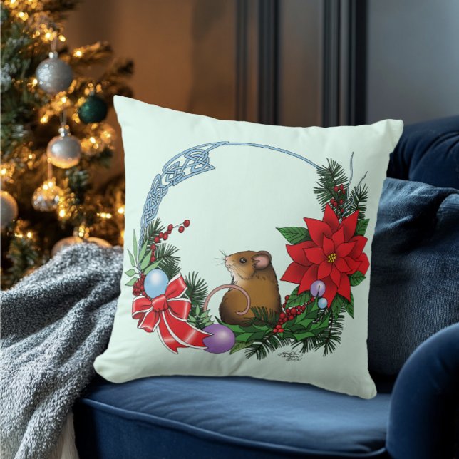 Weihnachtsmäuse Wreath Kissen (Von Creator hochgeladen)