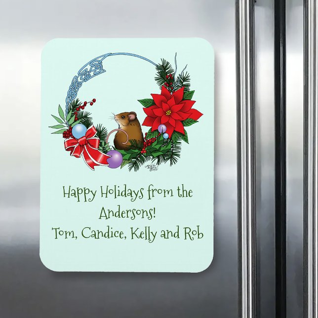 Weihnachtsmäuse Wreath Magnet (Von Creator hochgeladen)
