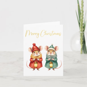 Weihnachtsmäusenkarte Karte
