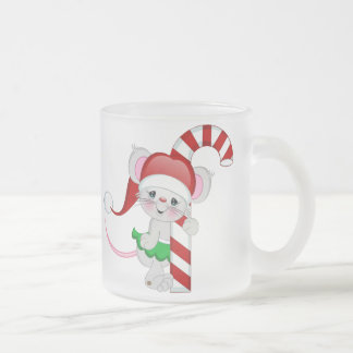 Weihnachtsmäusezuckerstange Mattglastasse