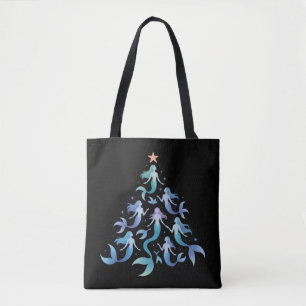 Weihnachtsmeerjungfrau Baum Mädchen Sommerferien X Tasche