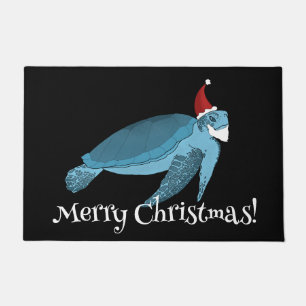 Weihnachtsmeerschildkröte Fußmatte