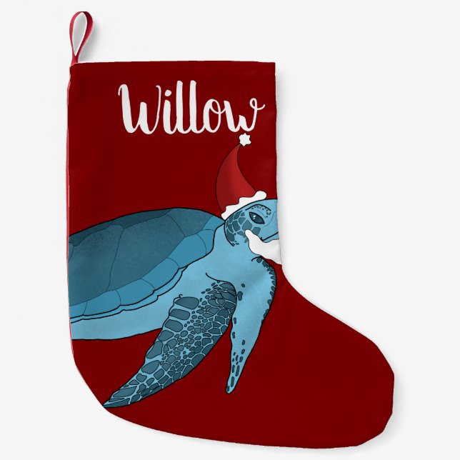 Weihnachtsmeerschildkröte Kleiner Weihnachtsstrumpf (Vorderseite)