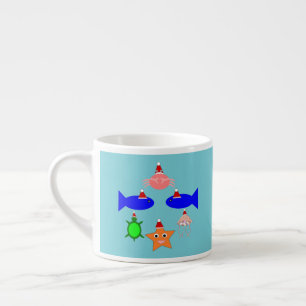 Weihnachtsmeerwesen Espressotasse