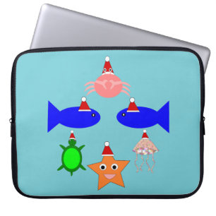 Weihnachtsmeerwesen Laptopschutzhülle
