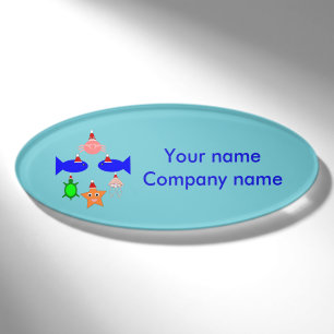 Weihnachtsmeerwesen Personalisiert Namenschild