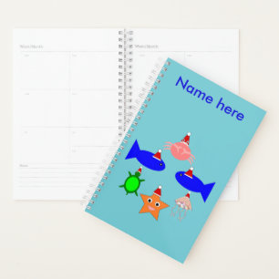 Weihnachtsmeerwesen Personalisiert Planer
