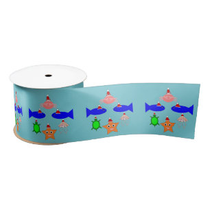 Weihnachtsmeerwesen Satinband
