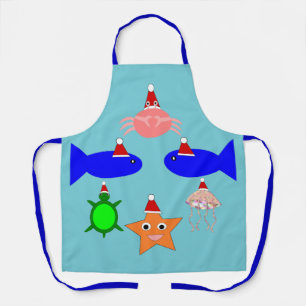 Weihnachtsmeerwesen Schürze