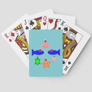 Weihnachtsmeerwesen Spielkarten