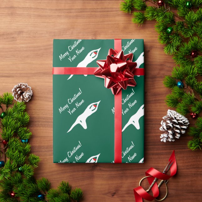 Weihnachtsmeisterin Weihnachten Weihnachtsfeiertag Geschenkpapier (Feiertagsgeschenk)