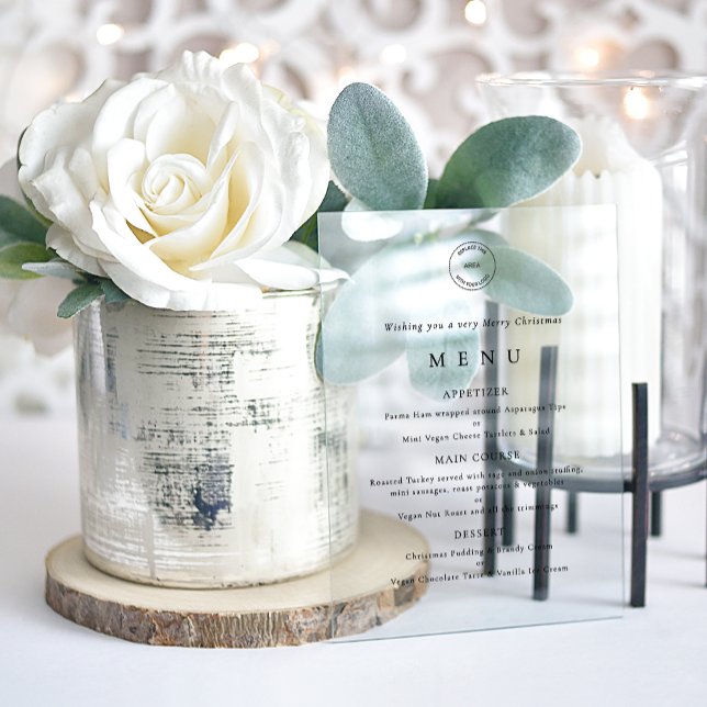 Weihnachtsmenü für Firmenlogos Acryleinladungen (Von Creator hochgeladen)