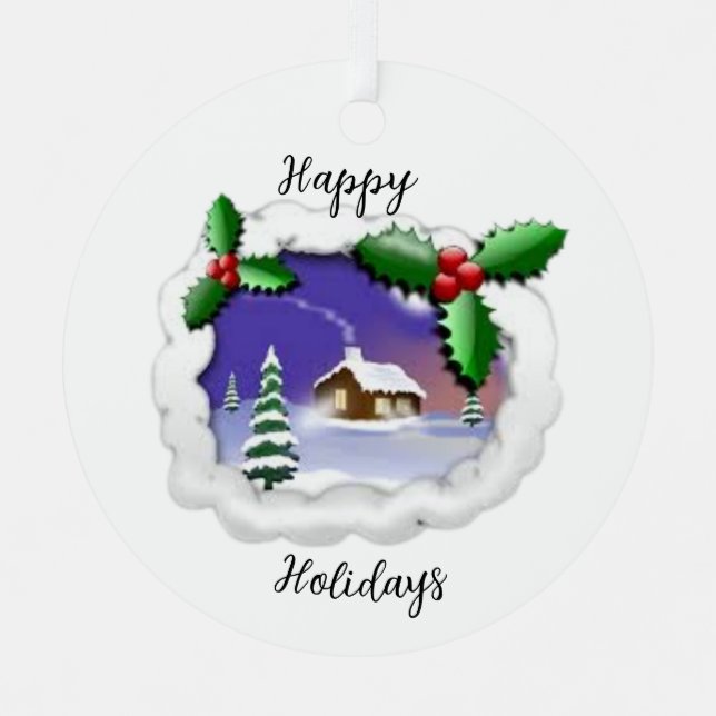 Weihnachtsmetallschmuck Ornament Aus Metall (Vorderseite)