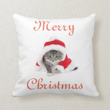 WeihnachtsMiezekatze-Kissen