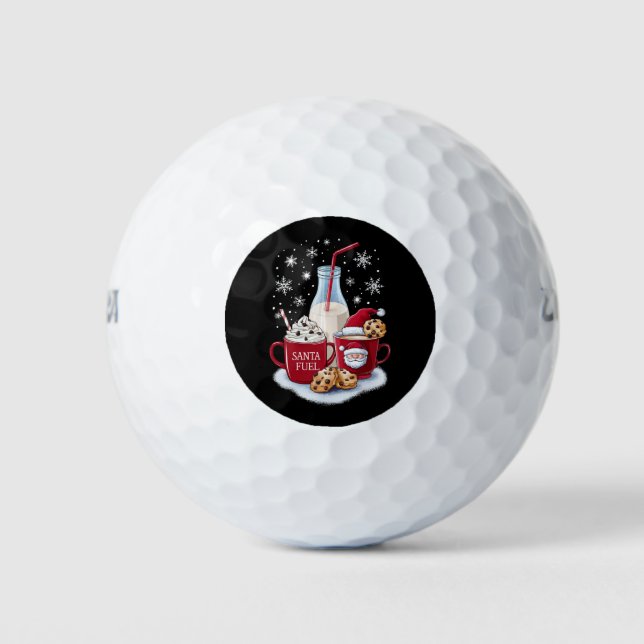 Weihnachtsmilch und Cookies Latte Family Xmas Golfball (Vorderseite)