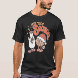 Weihnachtsmilch und Niedliche Kekse T-Shirt