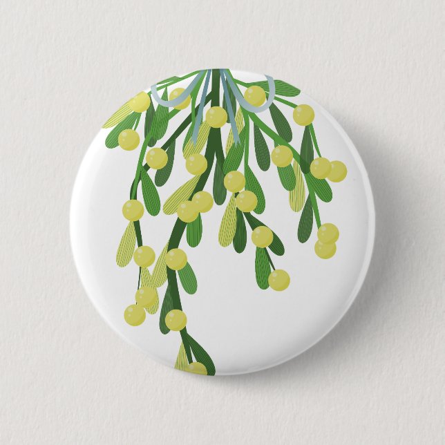 Weihnachtsmistletoe Button (Vorderseite)