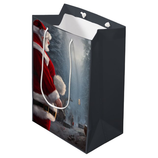 Weihnachtsmitteltasche Mittlere Geschenktüte (Vorderseite Schrägansicht)