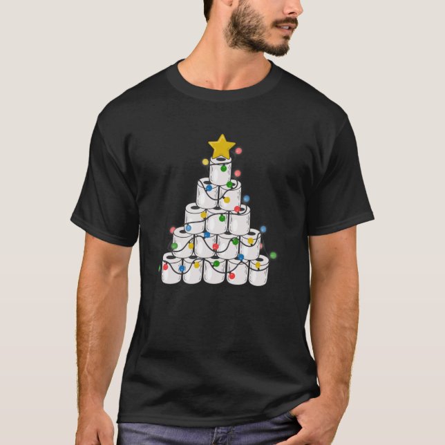 Weihnachtsmöbel Papier Ornament Geschenk T-Shirt (Vorderseite)
