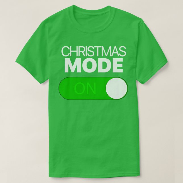 Weihnachtsmodus umschalten Android Iphone  T-Shirt (Design vorne)