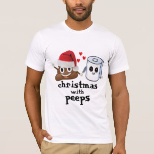 Weihnachtsmoji-Dump-Toilettenpapier lustiges Desig T-Shirt