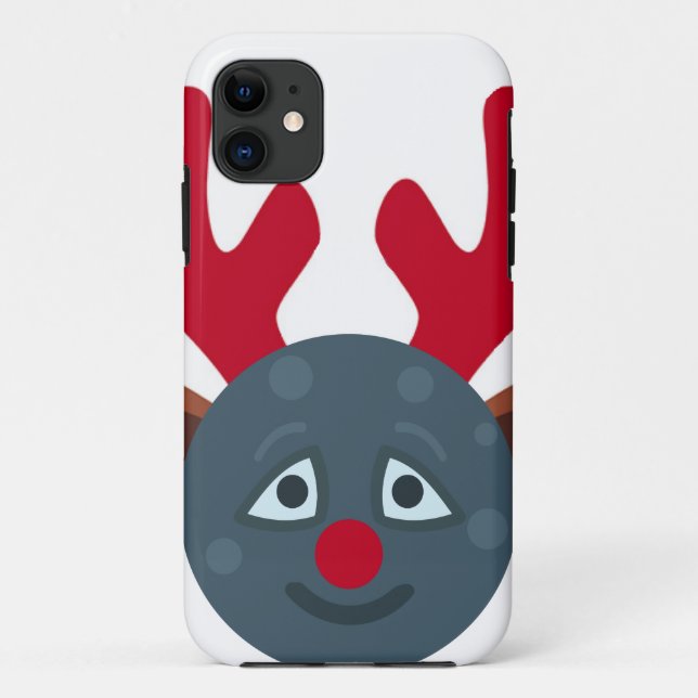 Weihnachtsmond Emoji Case-Mate iPhone Hülle (Rückseite)