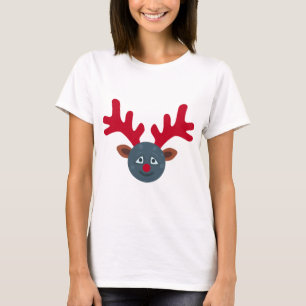 Weihnachtsmond Emoji T-Shirt