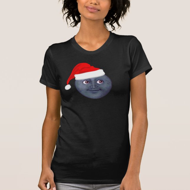 Weihnachtsmond Emoji T - Shirts (Vorderseite)